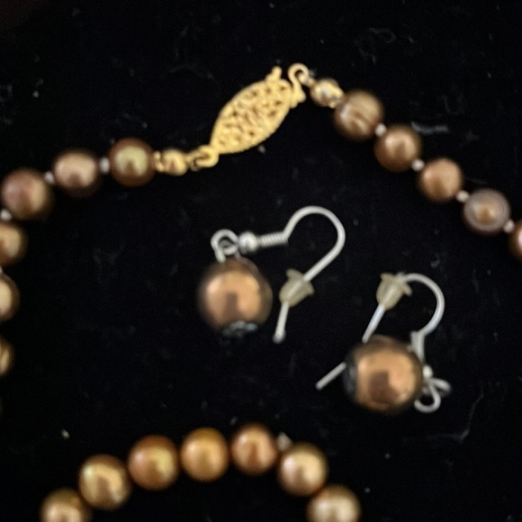 3 piece freshwater Pearl set - Picture 2 of 2